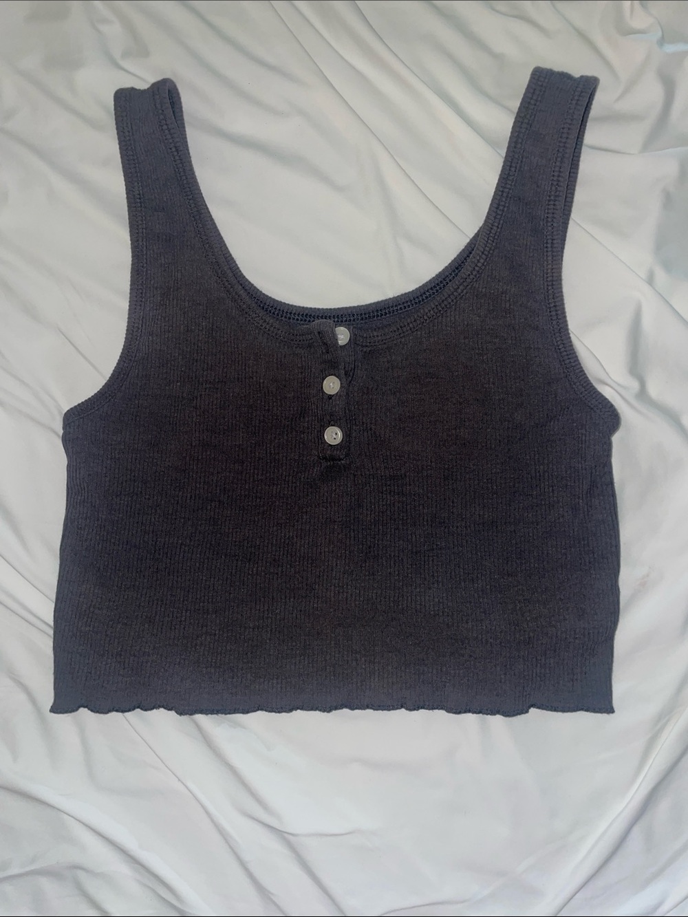 American Eagle Button Crop Top